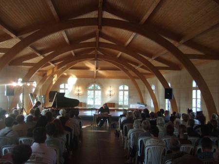 Benoît Delbecq, Claude Chambard, concert château d'Abzac