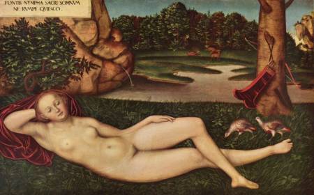Lucas Cranach,le Vieux, la Nymphe à la source