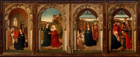 Dieric Bouts, Visitation, Nativité, Annonciation,